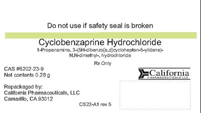 Tabradol Cyclobenzaprine Label (Tabradol Api Label Cs22 A1 (label Cyclo Hci .28g Repack) California Pharma Llc)